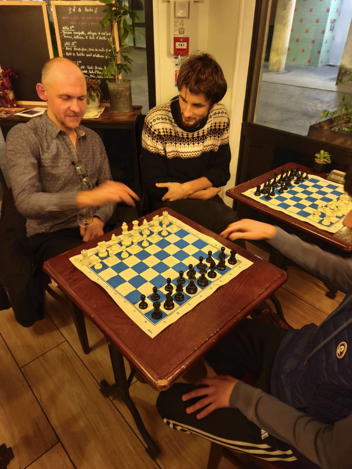 Soirée échecs entre membres du club